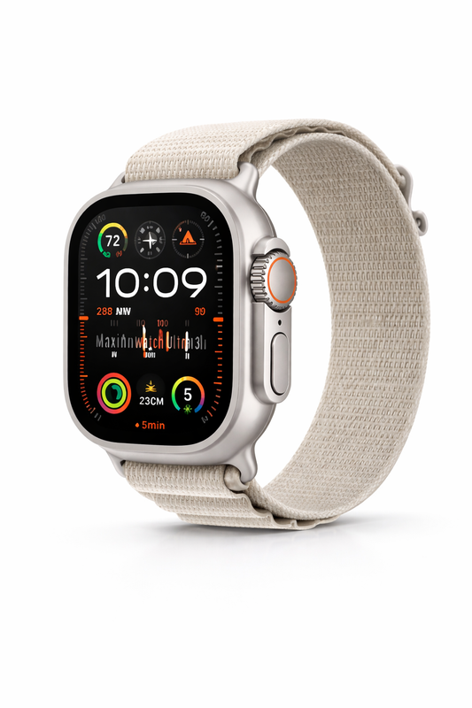 Maixinn Max 560 Watch Ultra 3 Smart Watch - 7+1 Straps AMOLED Display | Health Monitoring | Wireless Charging | HZKart