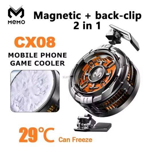MEMO CX08 Magnetic Phone Cooler With (Free Gift) - Temperature Control for Gaming (iPhone & Android)