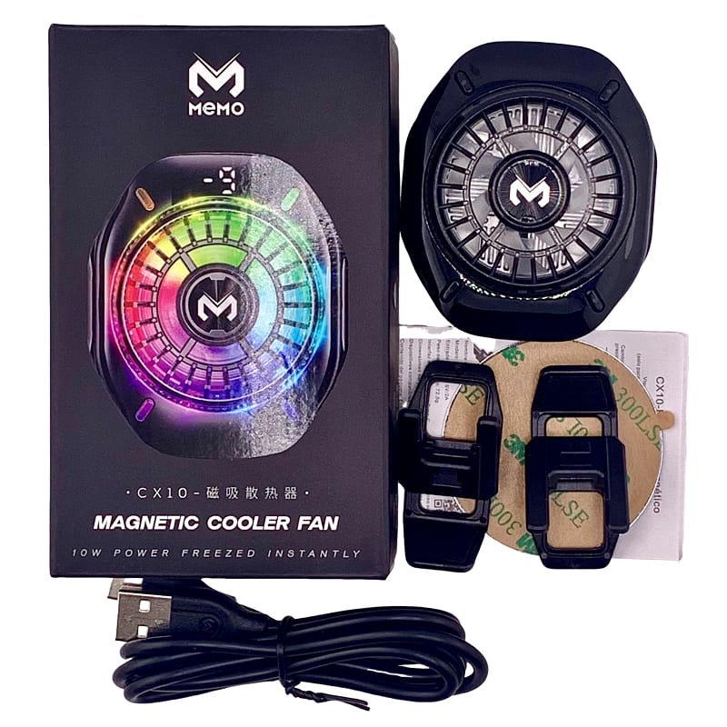 MEMO CX10 Magnetic Cooling Fan With Display