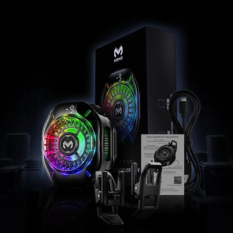 MEMO CX10 Magnetic Cooling Fan With Display