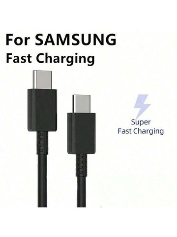 Original Samsung Galaxy USB Type-C to Type-C Fast Charging Cable - Compatible with all 25W 45W Chargers - PD Cable