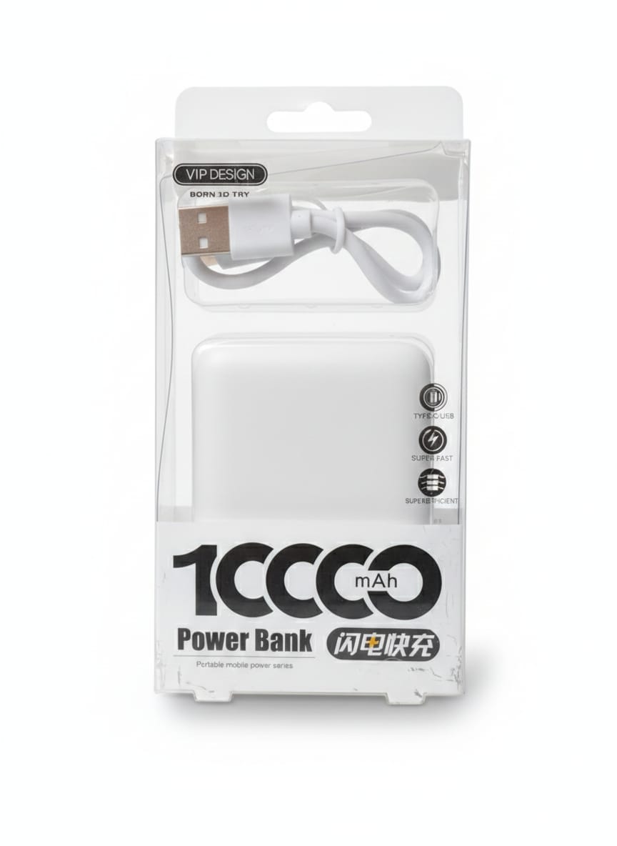 10000mAh Super Fast Charging Power Bank with LED Display – Portable Backup Charger