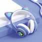 STN-28 RGB Cat Ear Wireless Bluetooth Headphones with LED Lights & Mic | Gaming Headset for Kids & Girls